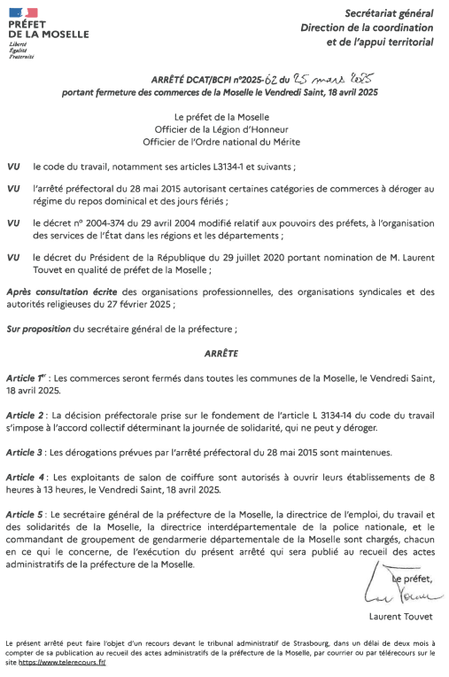 arrete dcat bcpi