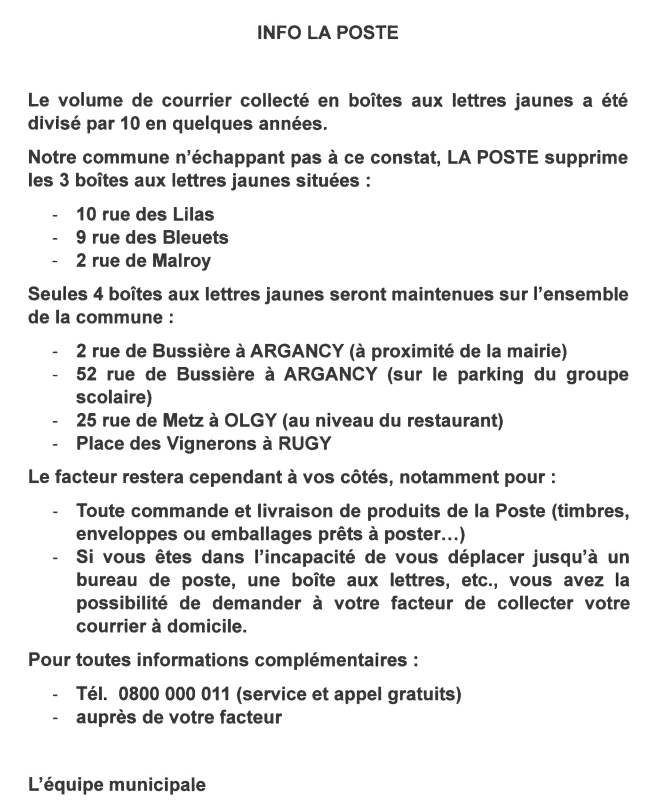 info la poste